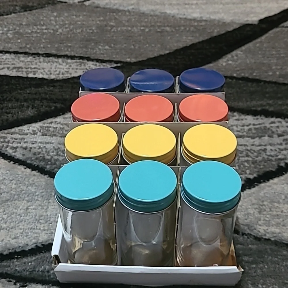NWOT OLD EAST MINI CANISTERS SET 12 - 2 OZ MULTI COLORS PRICE FIRM
